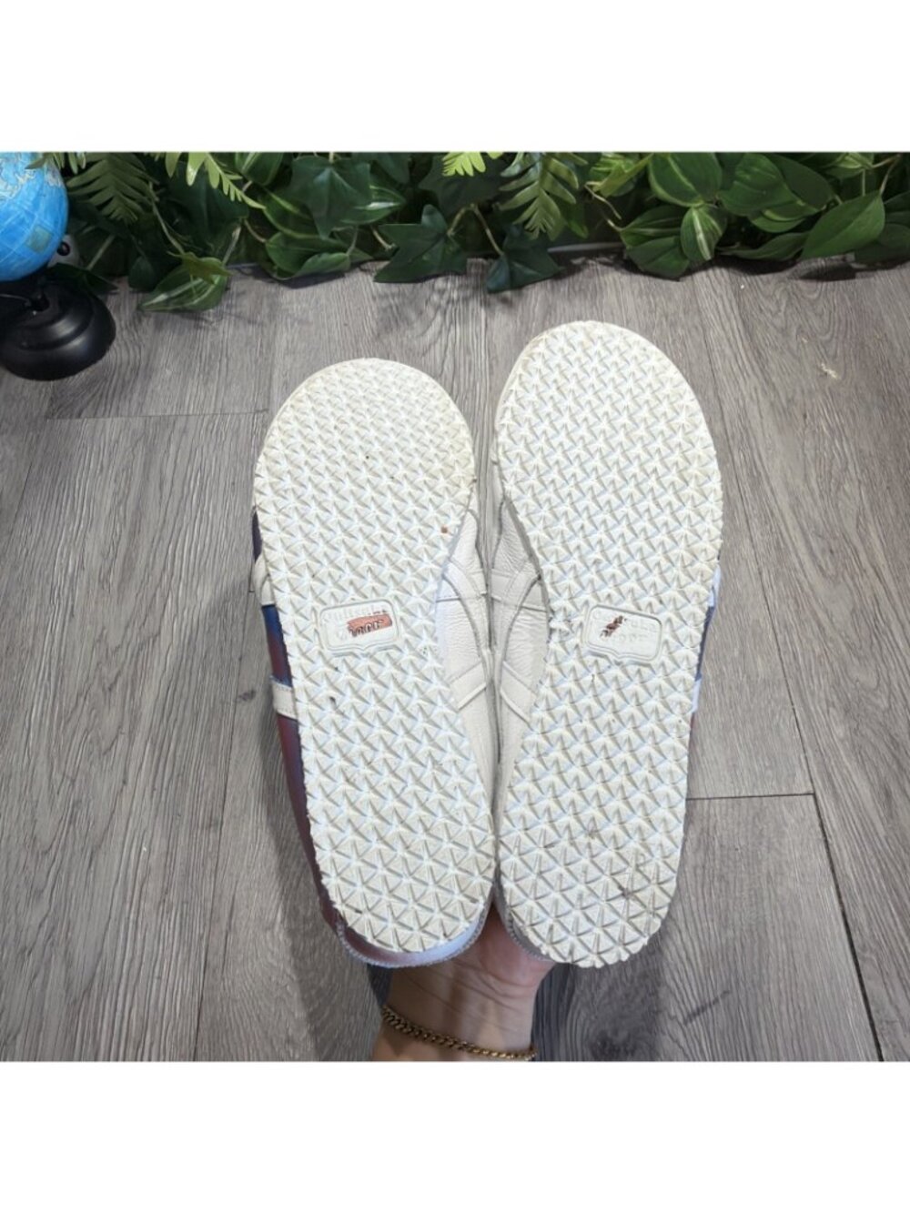 Onitsuka Tiger Mexico 66 Mens 5.5 Womens 7 White Purple Ribbon Ombre Sneakers - Picture 7 of 10